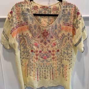 Johnny Was small summer blouse